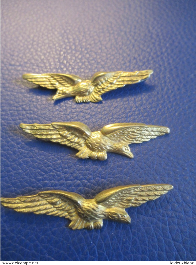 3 Petits Insignes De Calot Anciens / Différents/ Aviation / Vers 1970-1990                        INS164 - Fuerzas Aéreas