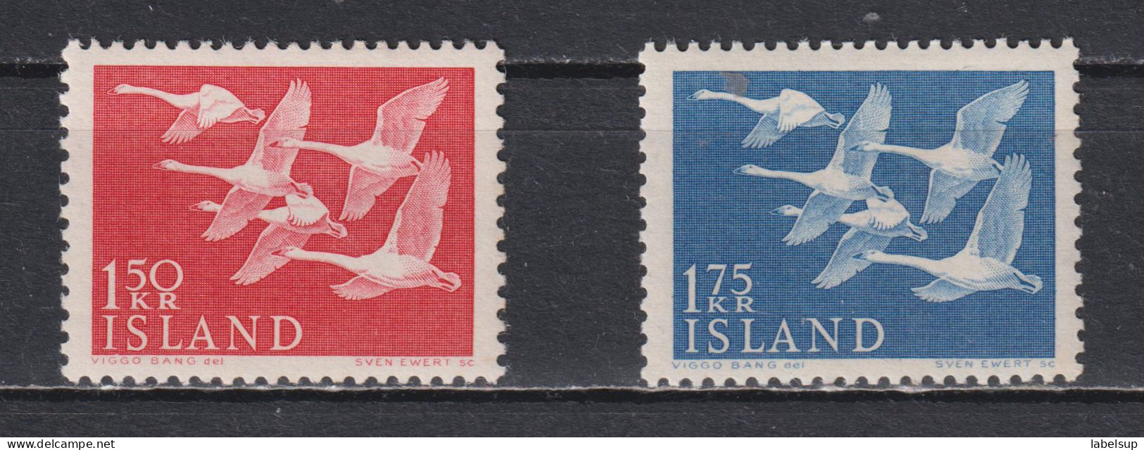 Timbre Neuf** D'Islande De 1956 N°270 271 MLH - Nuovi