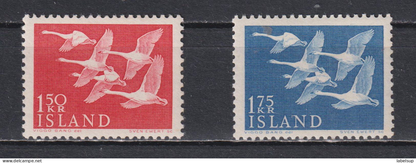 Timbre Neuf** D'Islande De 1956 N°270 271 MLH - Ungebraucht