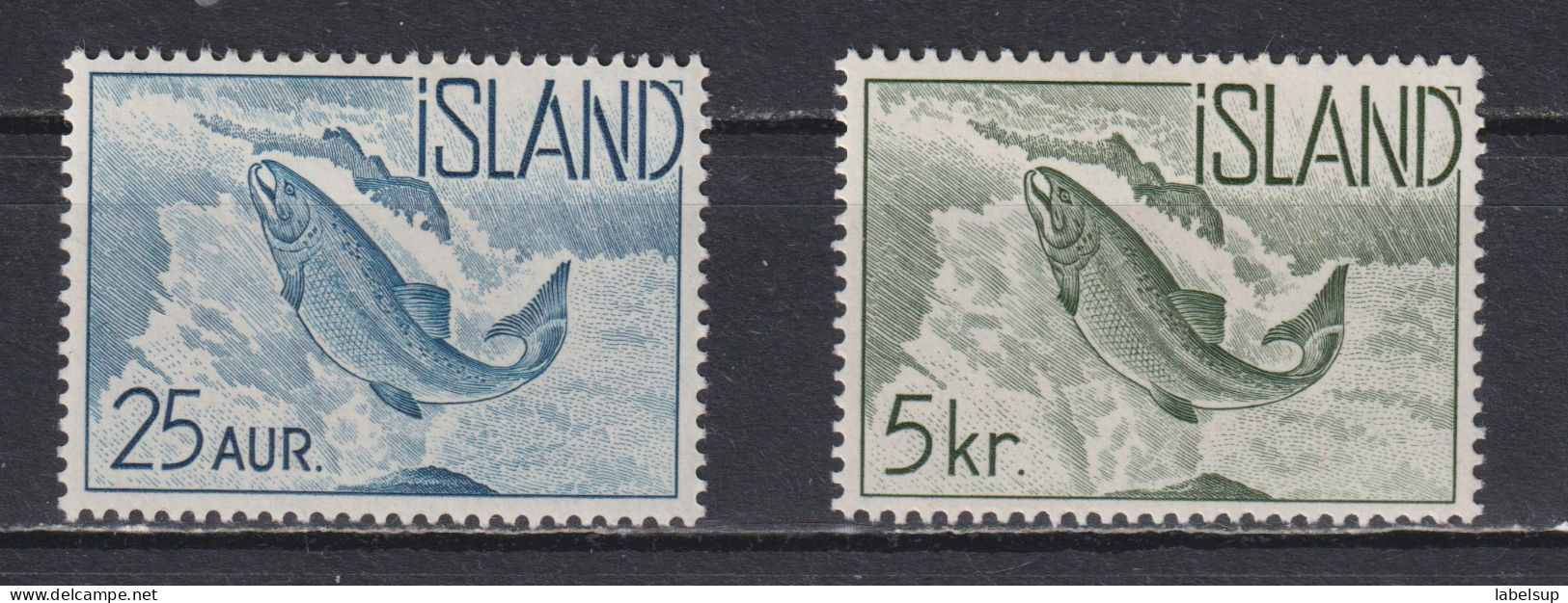 Timbre Neuf* D'Islande De 1959 N°394 Et 297 MH - Nuevos