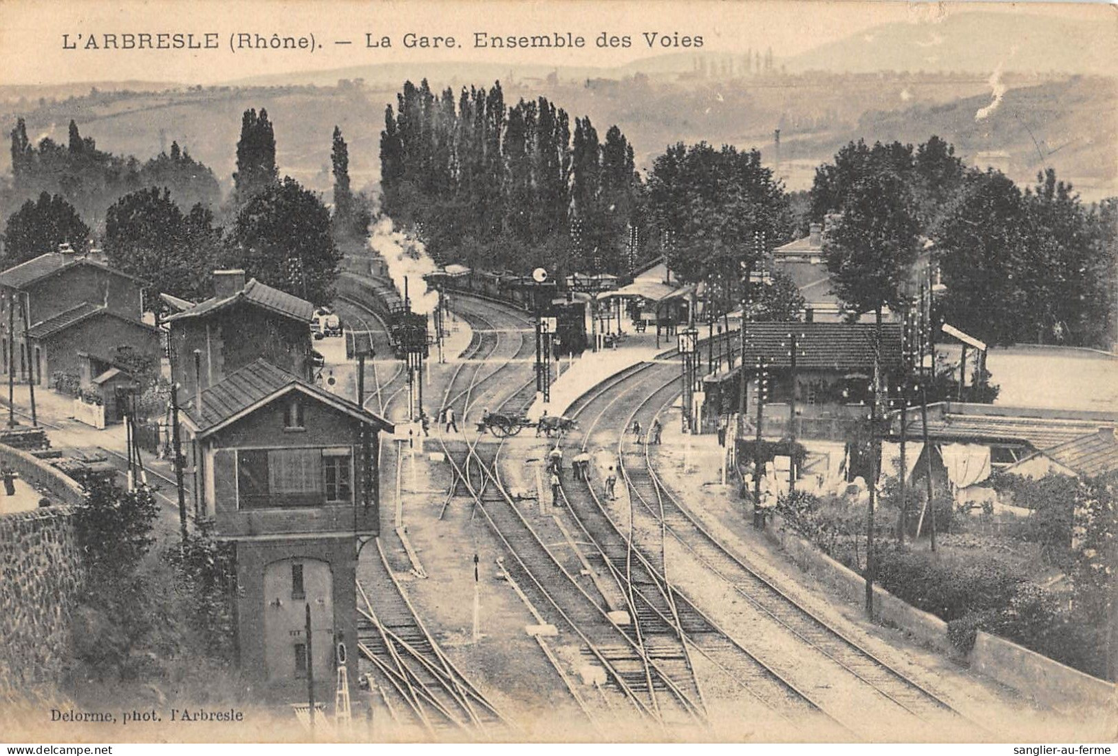 CPA 69 L'ARBRESLE / LA GARE / ENSEMBLE DES VOIES - L'Arbresle