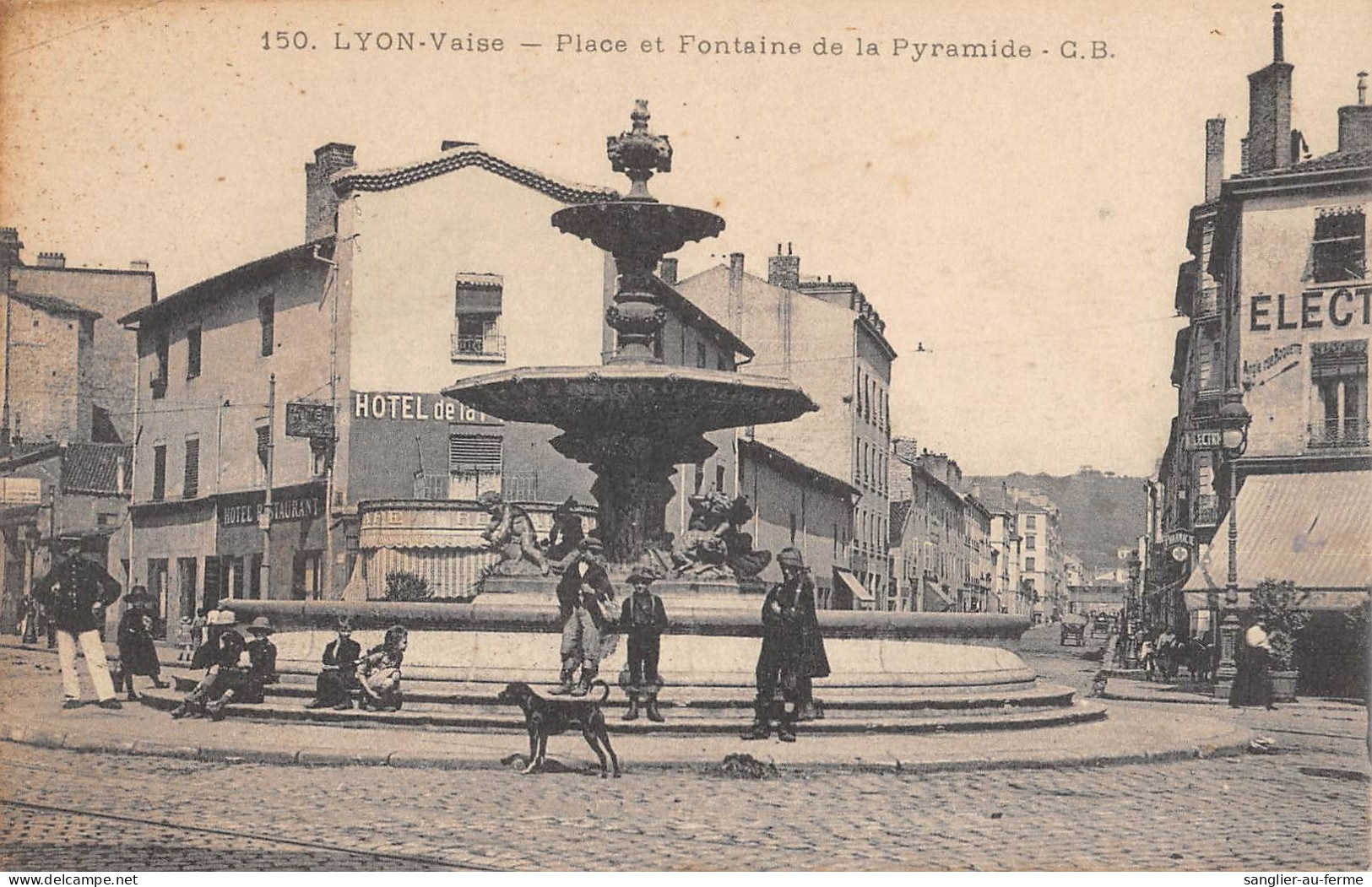 CPA 69 LYON VAISE / PLACE ET FONTAINE DE LA PYRAMIDE - Altri & Non Classificati