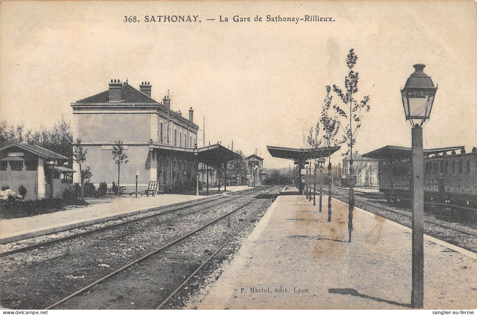 CPA 69 SATHONAY / LA GARE DE SATHONAY RILLIEUX - Autres & Non Classés