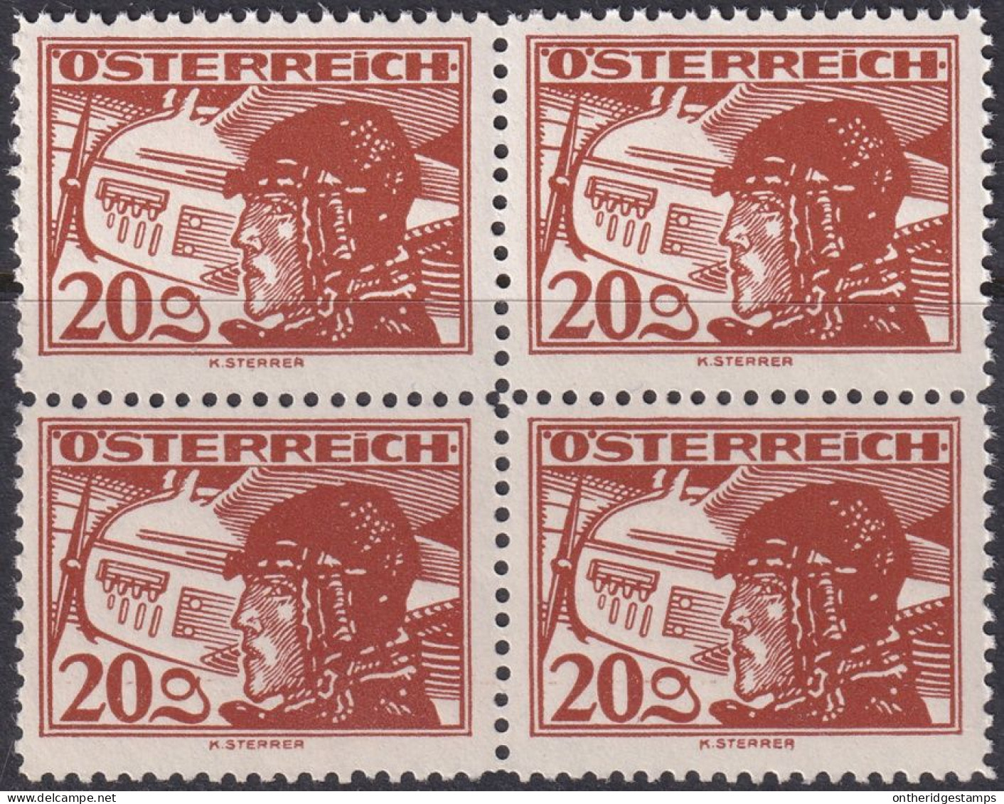 Austria 1930 Sc C18 Österreich Mi 474 Air Post Block MNH** - Unused Stamps