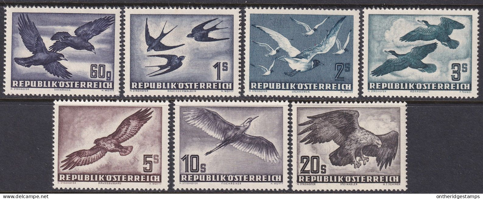 Austria 1953 Sc C54-60 Österreich Air Post Set MNH** - Unused Stamps