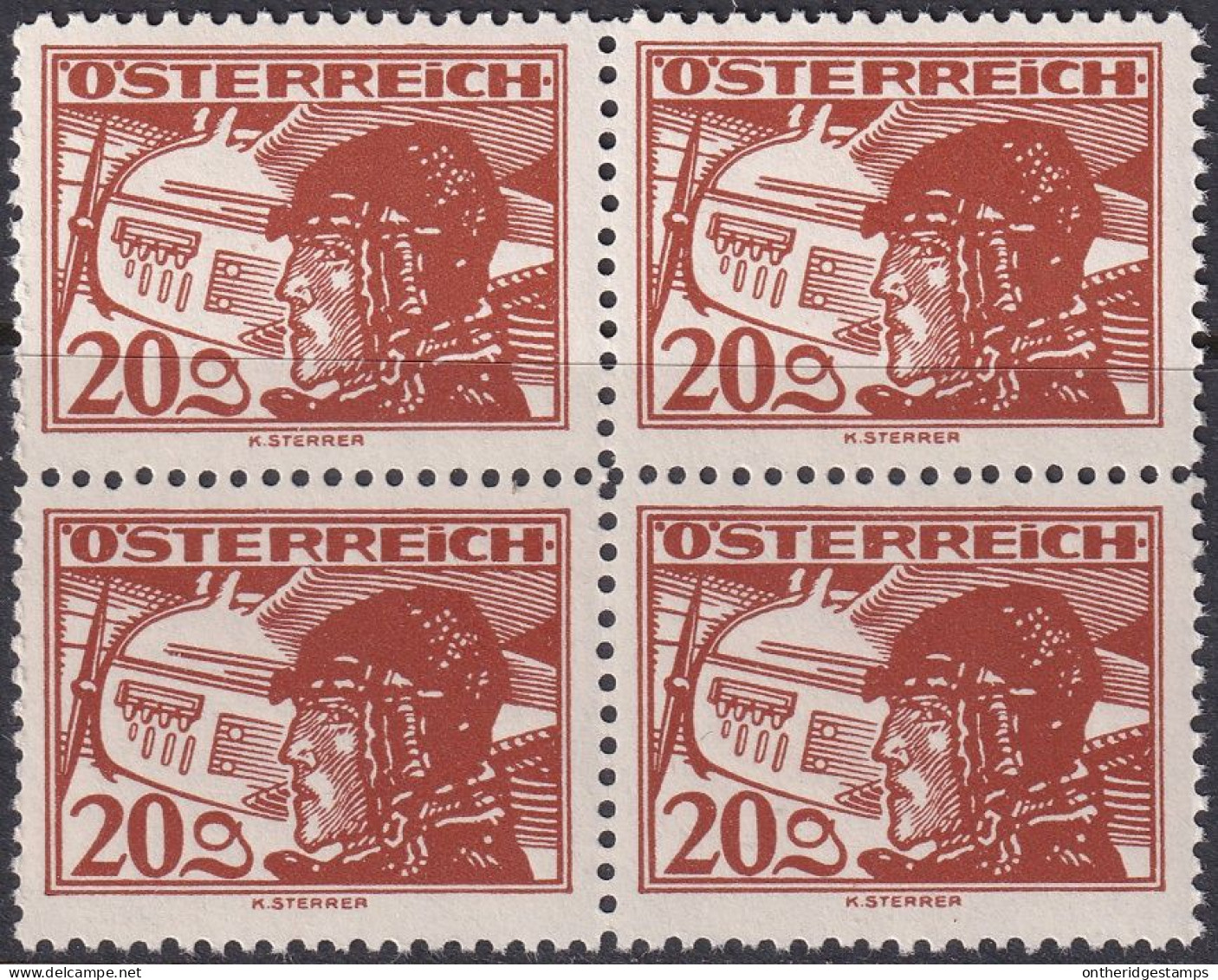 Austria 1930 Sc C18 Österreich Mi 474 Air Post Block MNH** - Unused Stamps