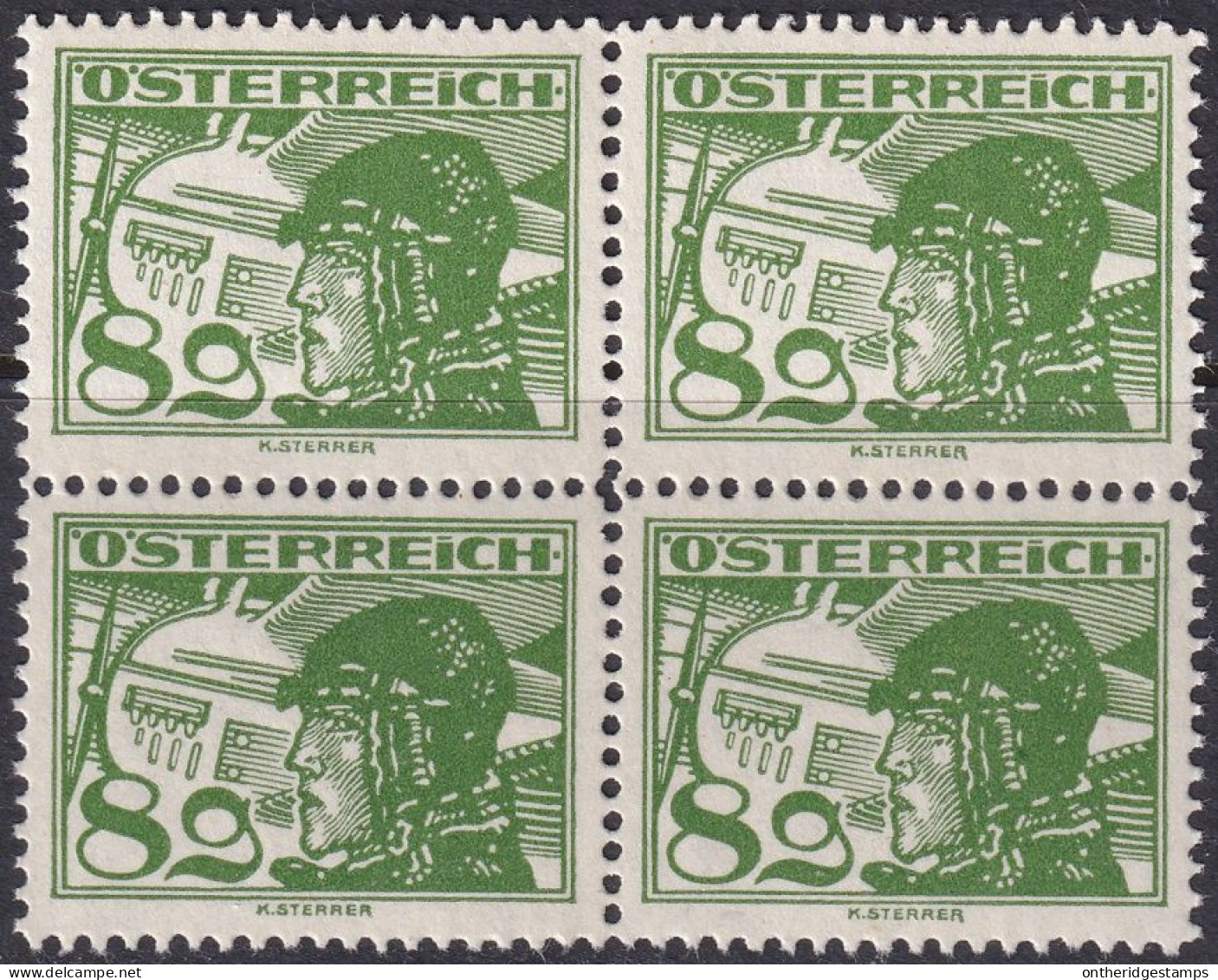 Austria 1925 Sc C15 Österreich Mi 471 Air Post Block MNH** - Unused Stamps