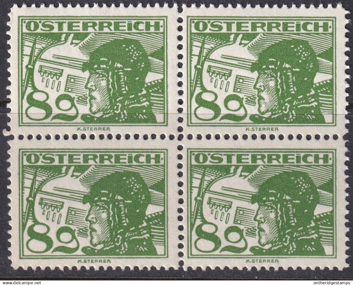 Austria 1925 Sc C15 Österreich Mi 471 Air Post Block MNH** - Nuevos