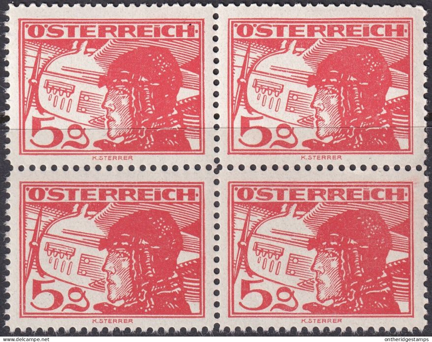 Austria 1925 Sc C13 Österreich Mi 469 Air Post Block MNH** - Neufs