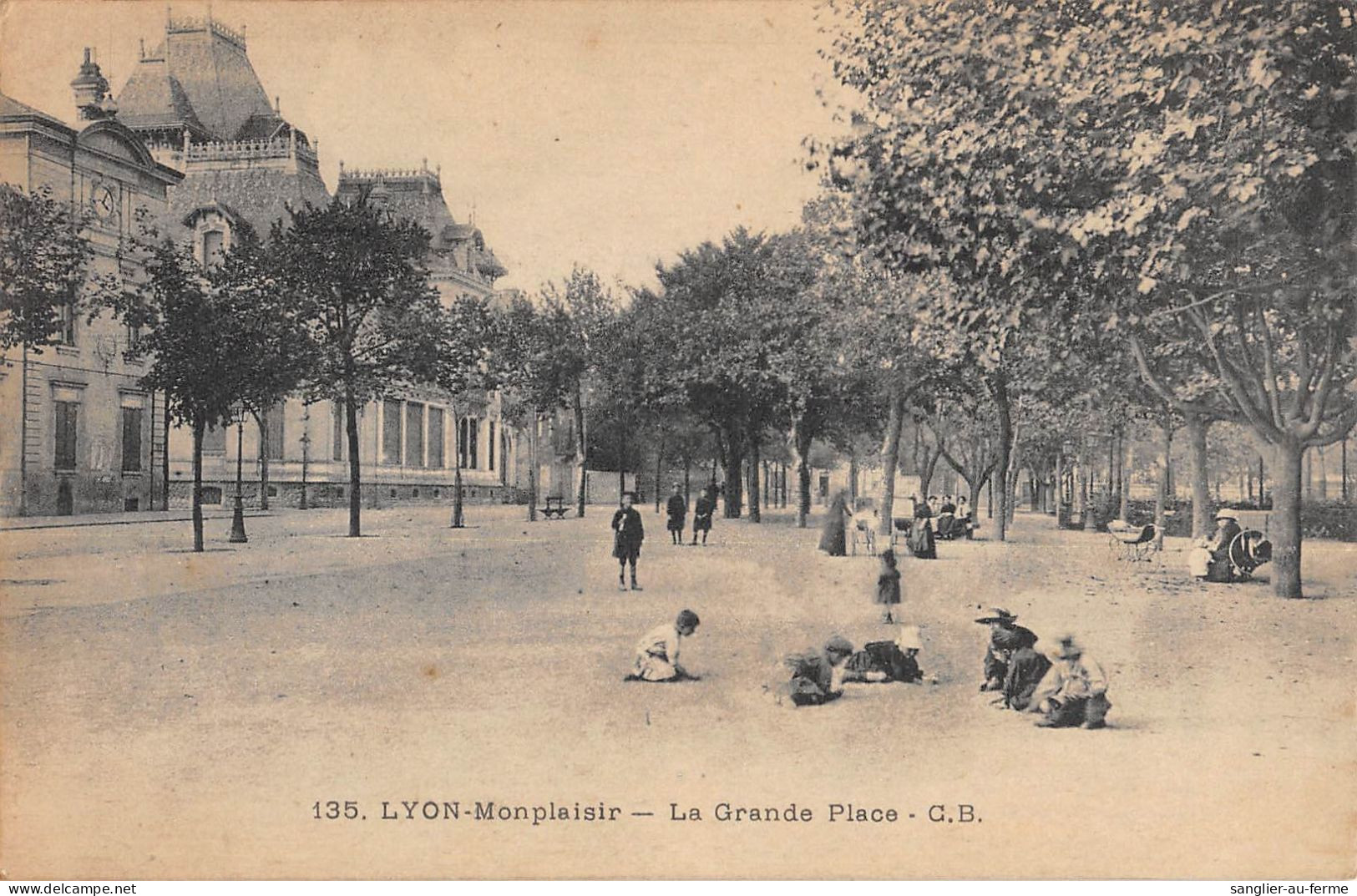 CPA 69 LYON MONPLAISIR / LA GRANDE PLACE - Other & Unclassified