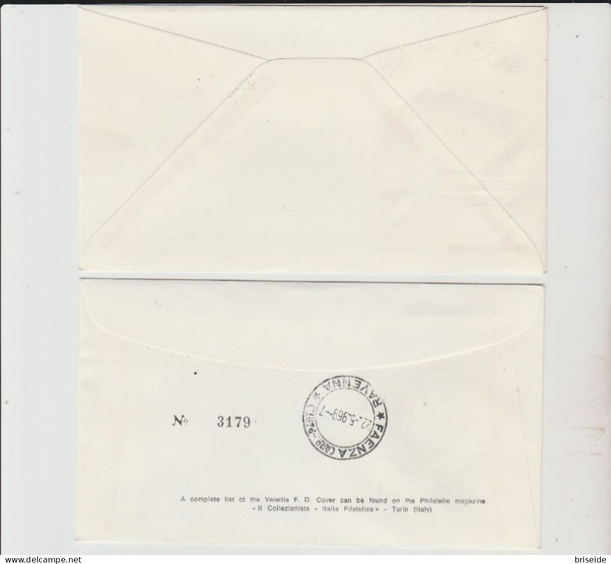 1969 N.2 BUSTA EUROPA CEPT PREMIER JOUR D'EMISSION FIRST DAY COVER ERSTTAGSBRIEF 1°GIORNO EMISSIONE REP. SAN MARINO - 1969