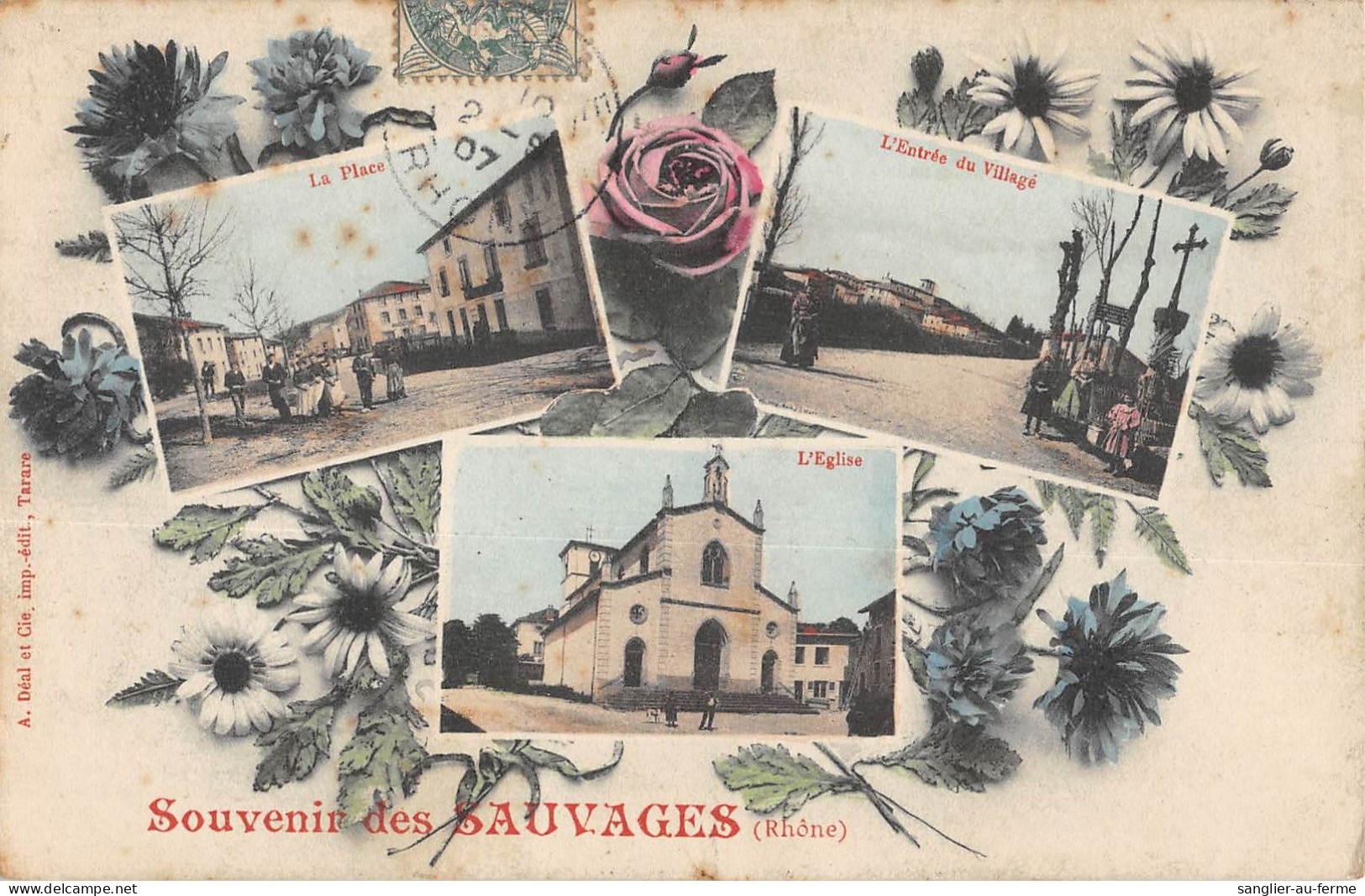 CPA 69 SOUVENIR DES SAUVAGES - Andere & Zonder Classificatie