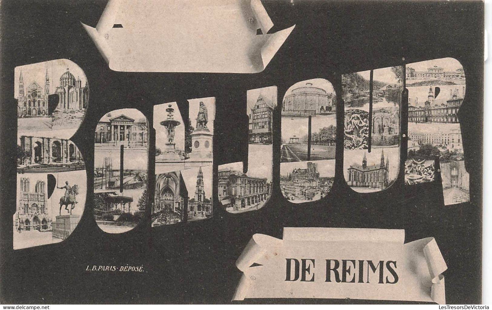 FRANCE - Reims - Bonjour De Reims - Multi-vues - Carte Postale Ancienne - Reims