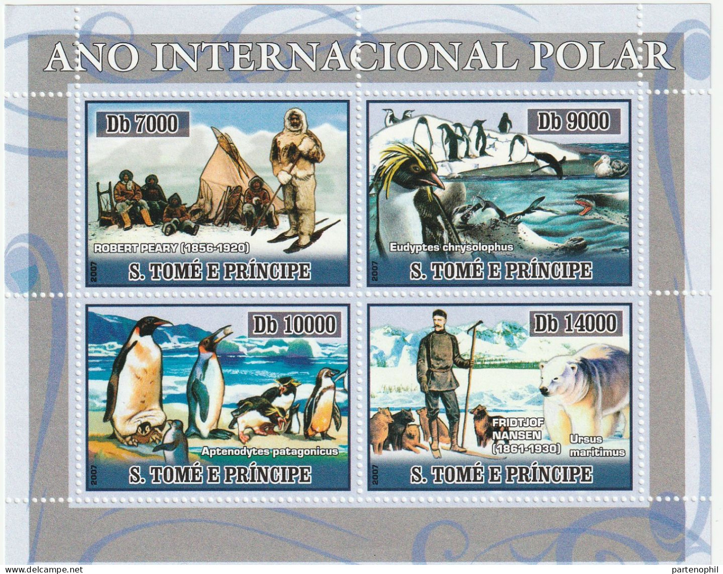 S.Tome & Principe International Year Of The Arctic Polar Expedition Set MNH - Internationale Pooljaar