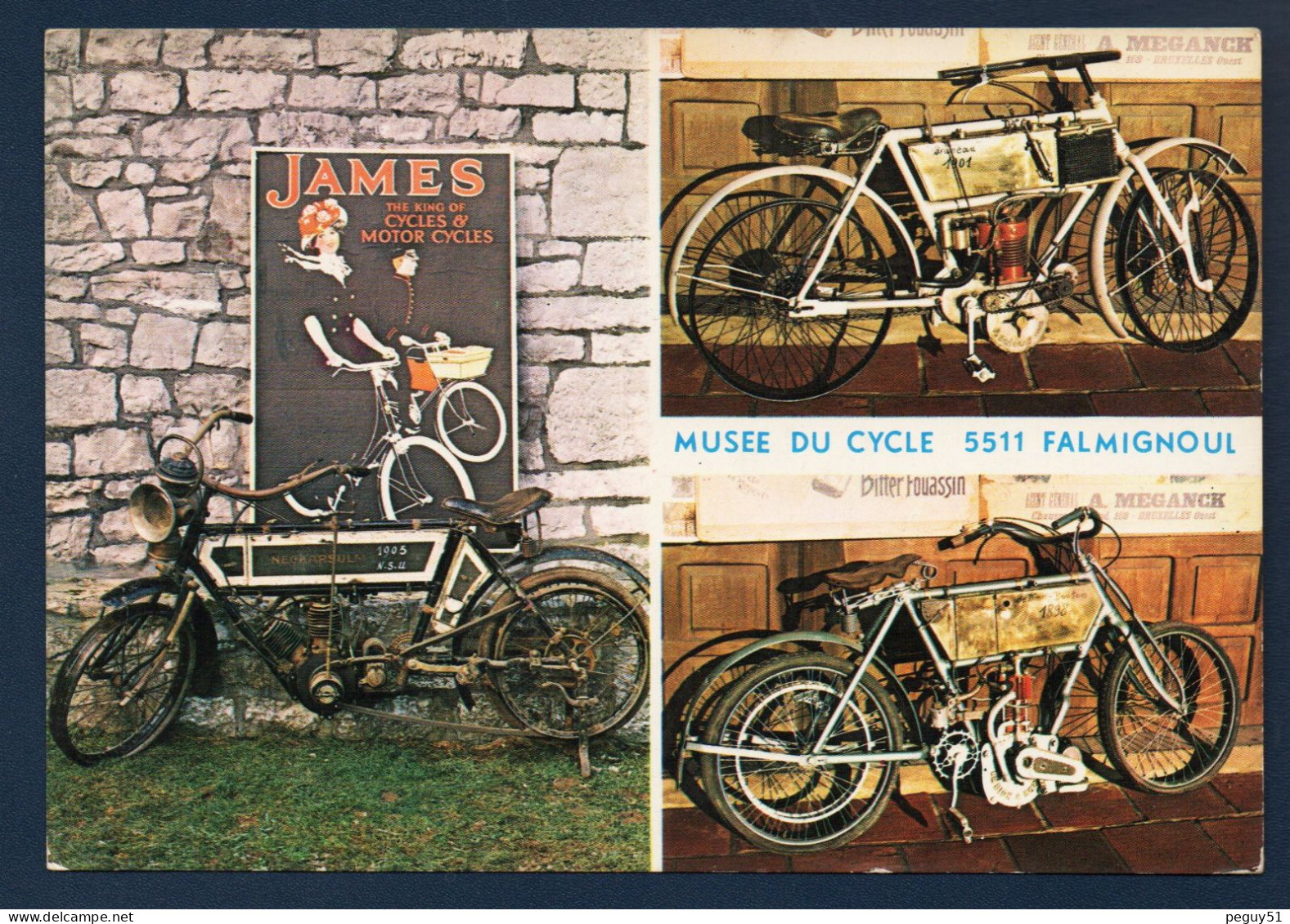 Falmignoul (Dinant). Musée Du Cycle. N.S.U.1905 Allemagne, 1901 France, De Dion Bouton France 1898. Wouters Ernest - Dinant