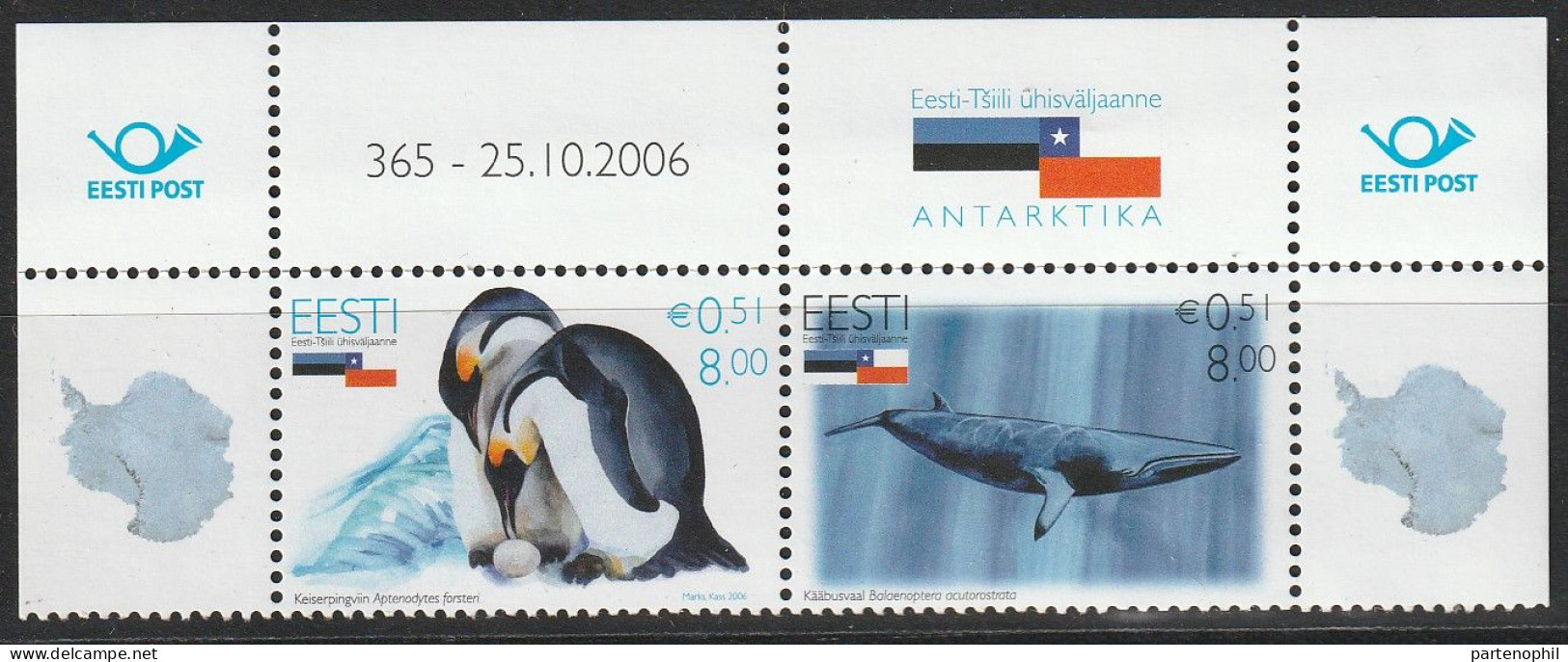 Estonia International Year Of The Arctic Polar Expedition Set MNH - Internationale Pooljaar