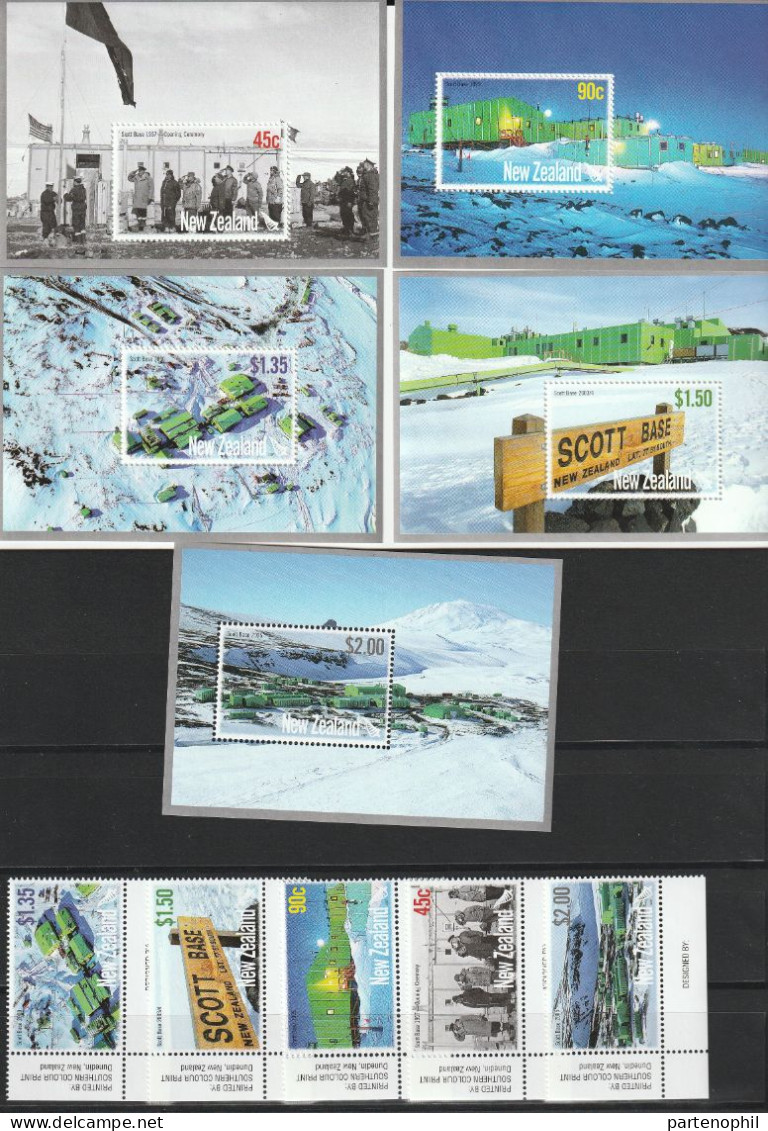 New Zeland International Year Of The Arctic Polar Expedition Set MNH - Internationales Polarjahr