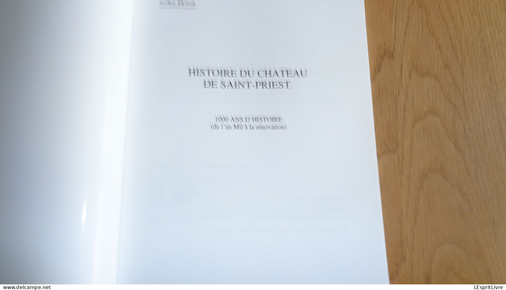 HISTOIRE DU CHÂTEAU DE SAINT PRIEST 1000 Ans D'Histoire Régionalisme Généalogie François Emmanuel Guignard Comte - Rhône-Alpes