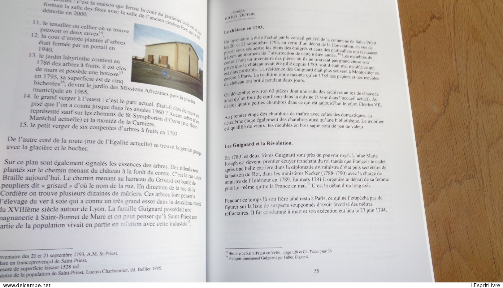 HISTOIRE DU CHÂTEAU DE SAINT PRIEST 1000 Ans d'Histoire Régionalisme Généalogie François Emmanuel Guignard Comte