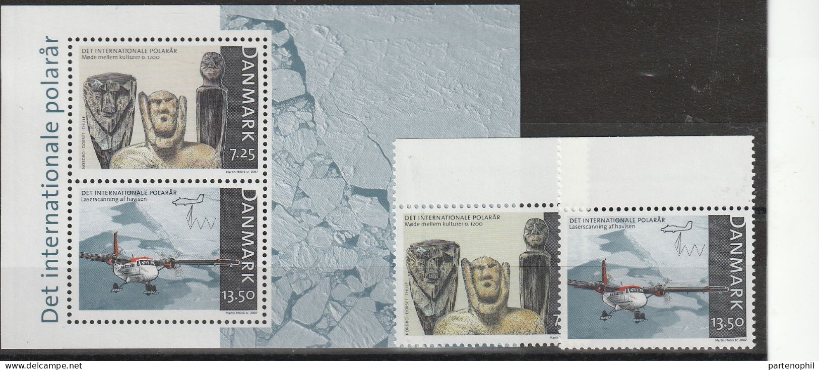 Danimarca International Year Of The Arctic Polar Expedition Set MNH - Année Polaire Internationale