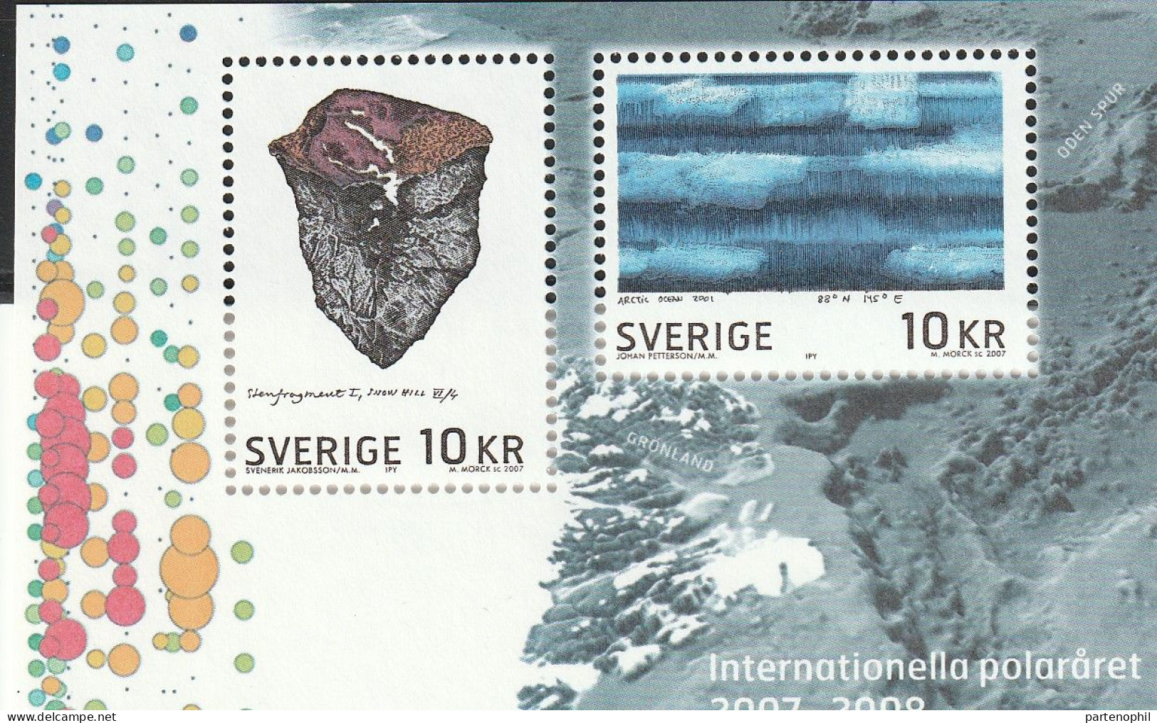 Sweden International Year Of The Arctic Polar Expedition Set MNH - Internationales Polarjahr
