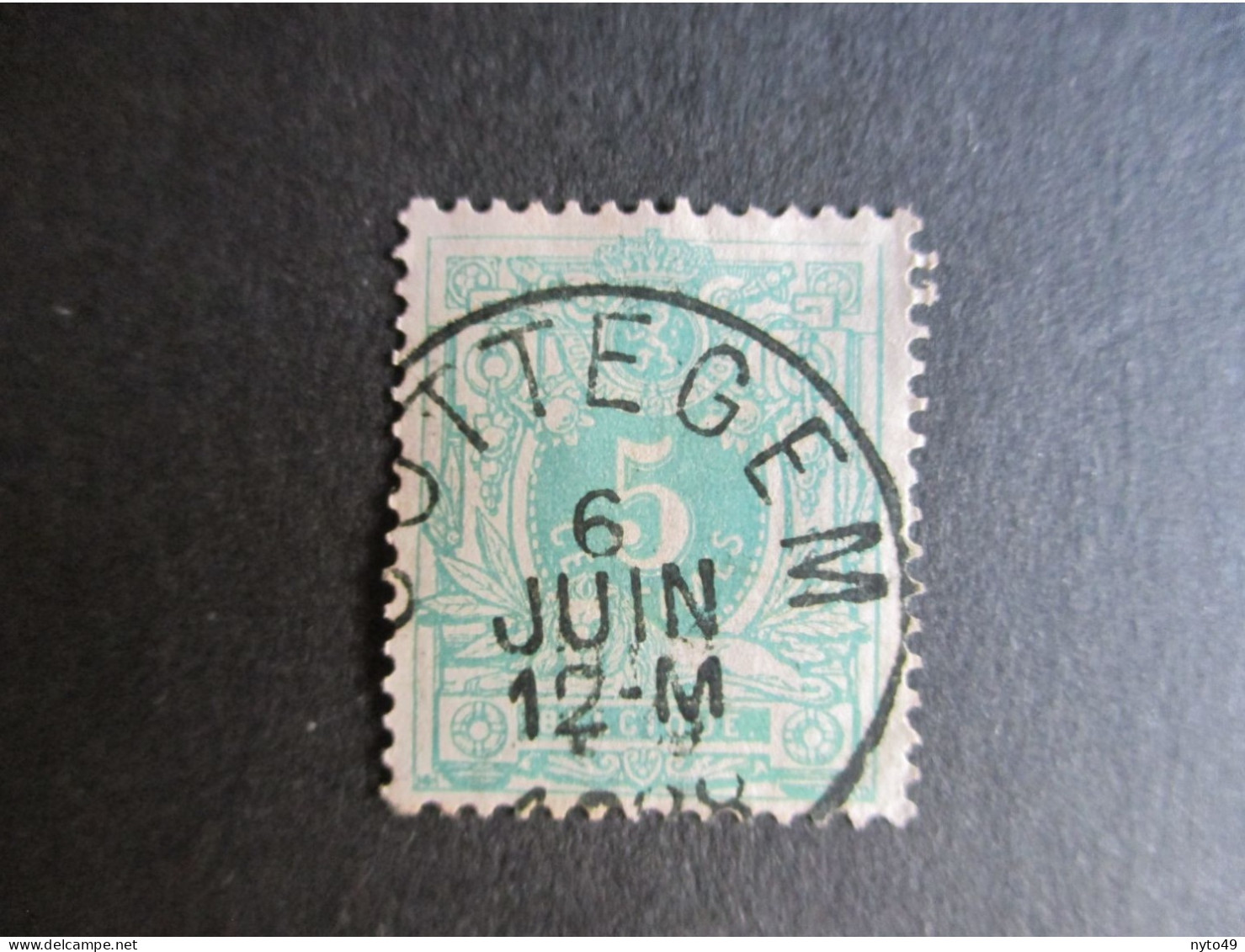 Nr 45 - Liggende Leeuw - Centrale Stempel Sottegem - 1869-1888 Lion Couché