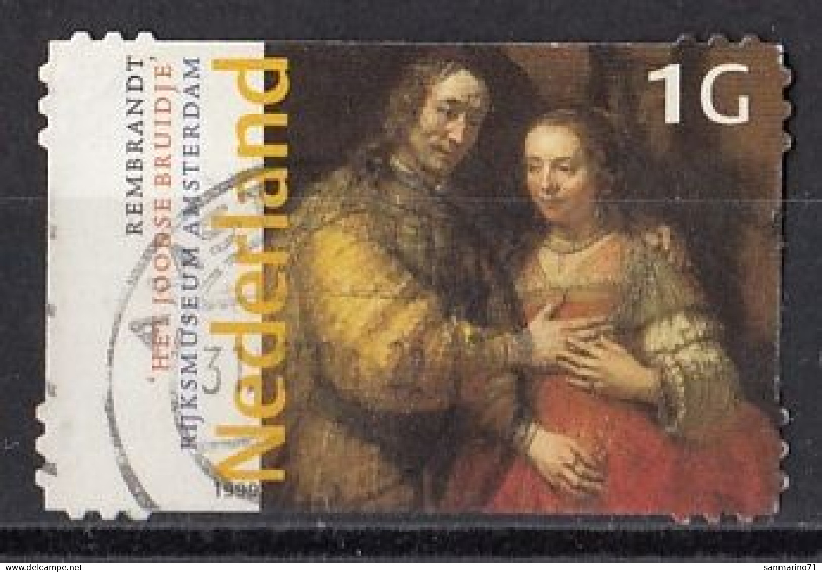 NETHERLANDS 1730,used,falc Hinged - Rembrandt