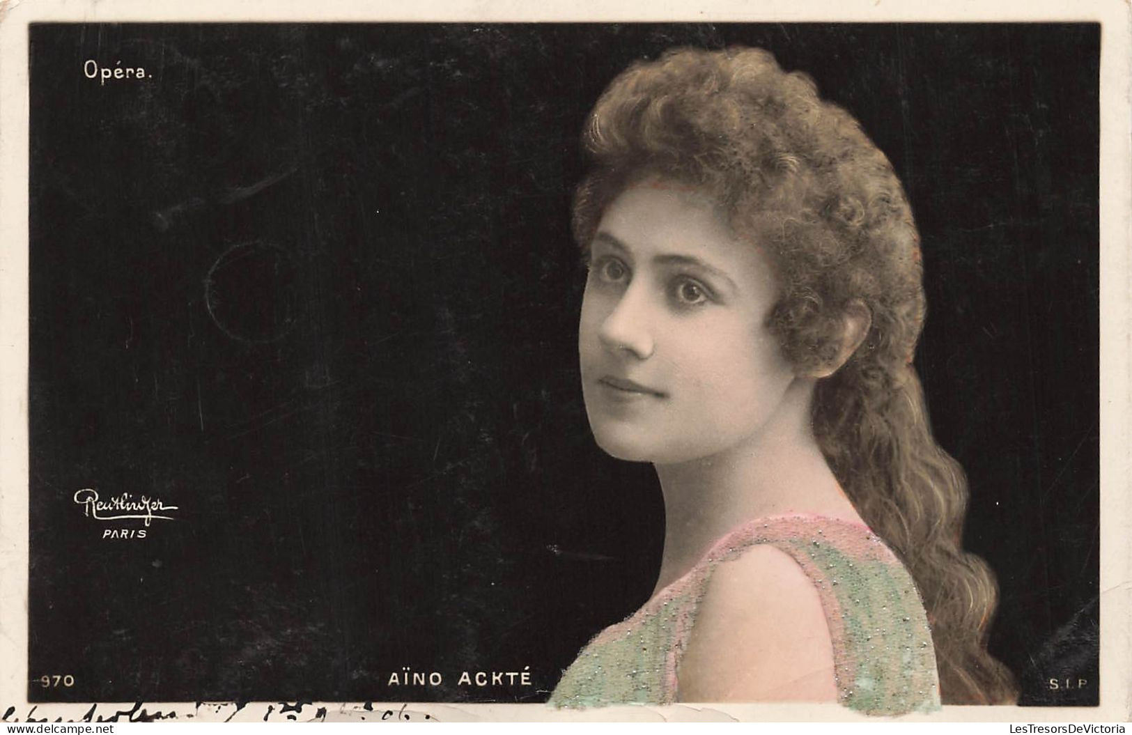 FANTAISIE - Femme - Reutlinger Paris - Opéra - Aïno Ackté - Carte Postale Ancienne - Frauen