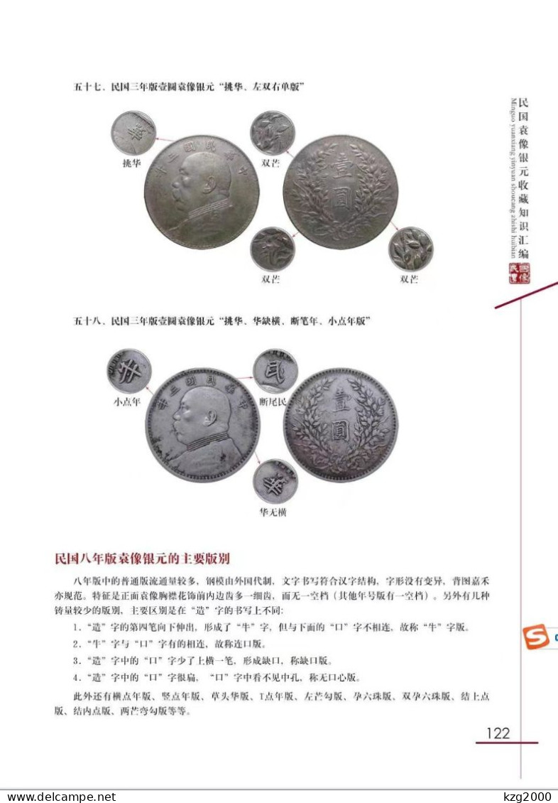 China ROC 1914-1919 Yuan Shikai Big Head Round Silver Coin Catalogue Atlas