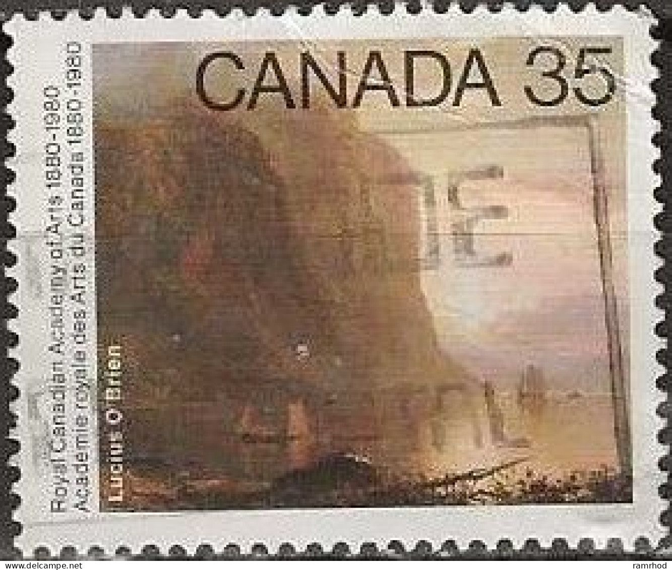 CANADA 1980 Centenary Of Royal Canadian Academy Of Arts - 35c. - Sunrise On The Saguenay (Lucius O'Brien) FU - Used Stamps