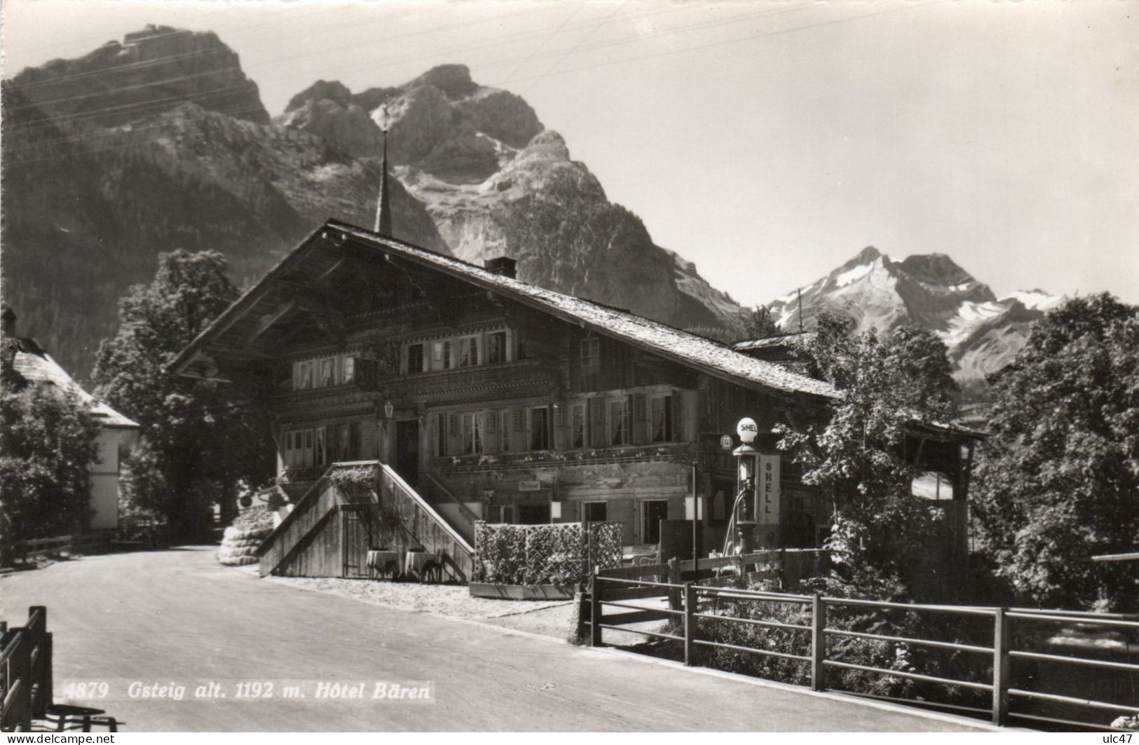 - GSTEIG (Valais)  Alt. 1192 M.  Hôtel Bären - Scan Verso - - Gsteig Bei Gstaad