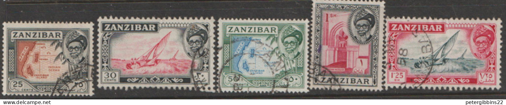Zanzibar   1957  Various Values Fine Used - Zanzibar (...-1963)