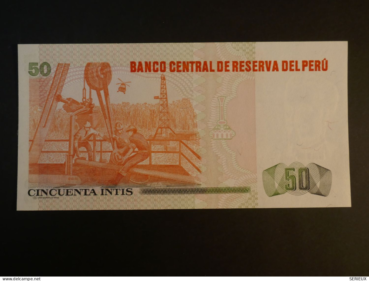 G23 PERU BILLET 1987 TTB   50 INTIS NEUF - Pérou