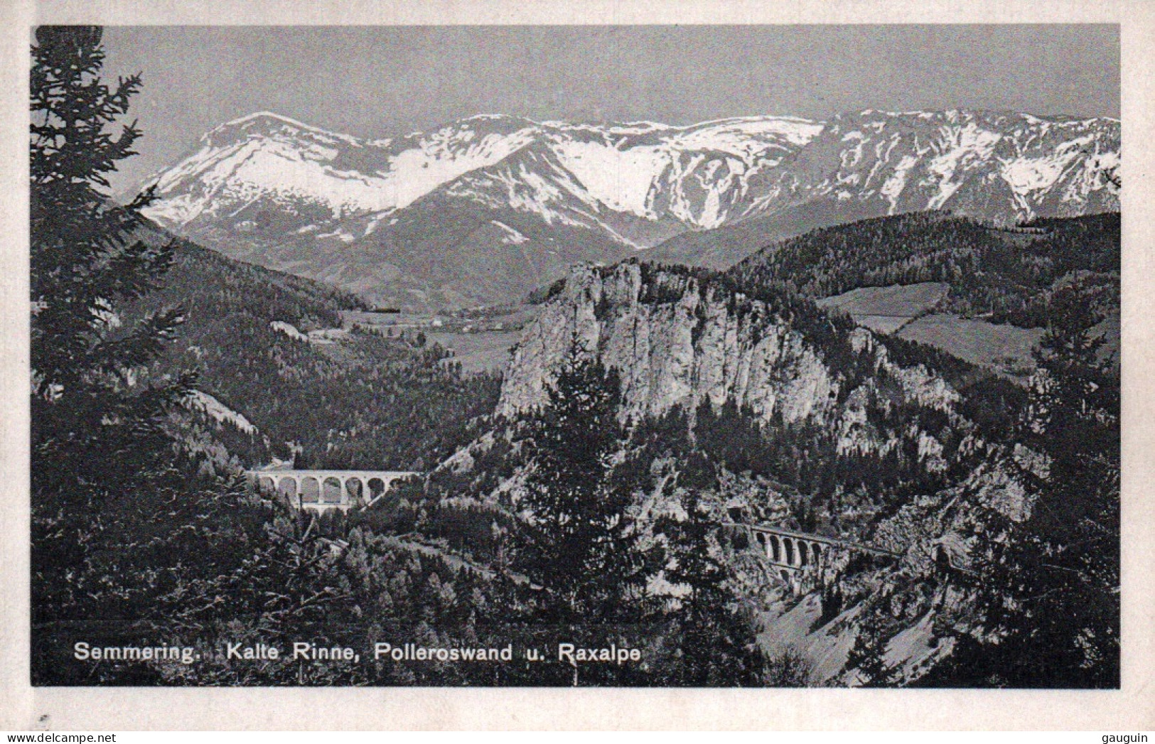 CPA - SEMMERING - Kalte Rinne Polleroswand U.Raxalpe ... - Semmering