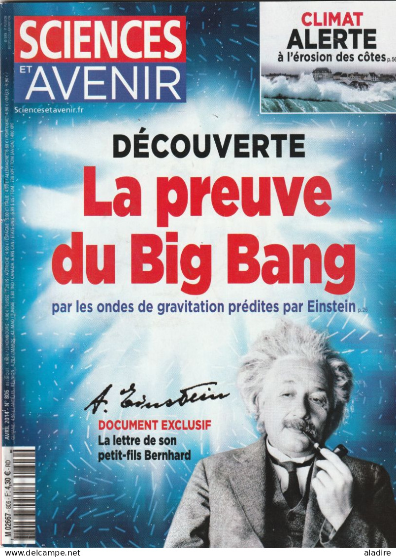 LA PREUVE DU BIG BANG (ondes De Gravitaion Prédites Par EINSTEIN) -  Erosion ... SCIENCES Et AVENIR - € 1.00 - Ciencia