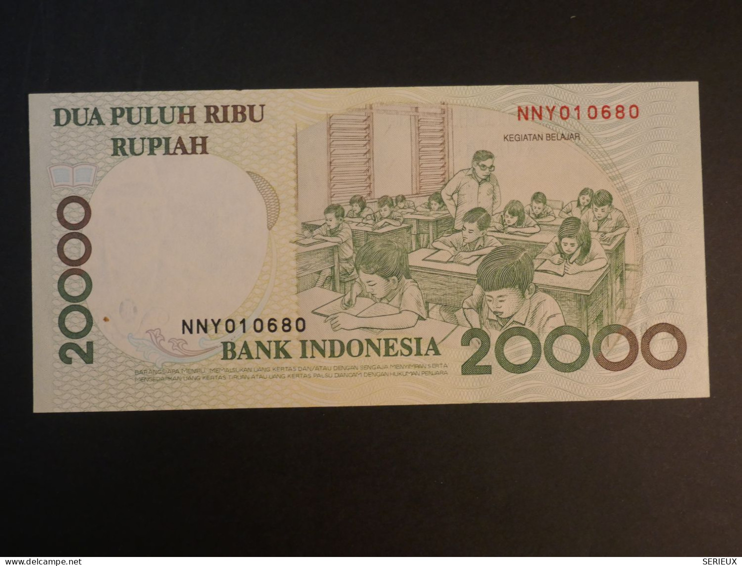 G23 INDONESIA   BILLET ENV. 1998  +TTB + 20000     ++NEUF + - Indonésie