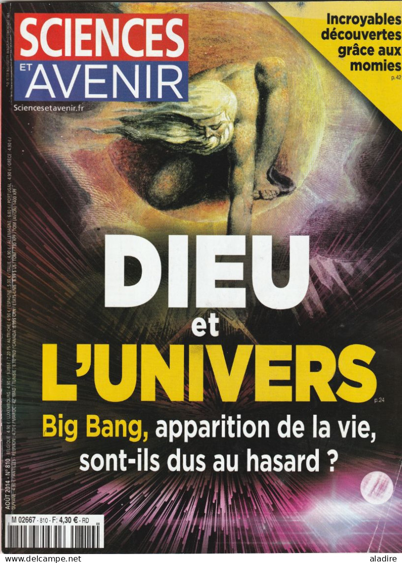 DIEU Et L'Univers - Big Bang, Apparition De La Vie Sont-ils Dus Au Hasard ? ... SCIENCES Et AVENIR - € 1.00 - Ciencia
