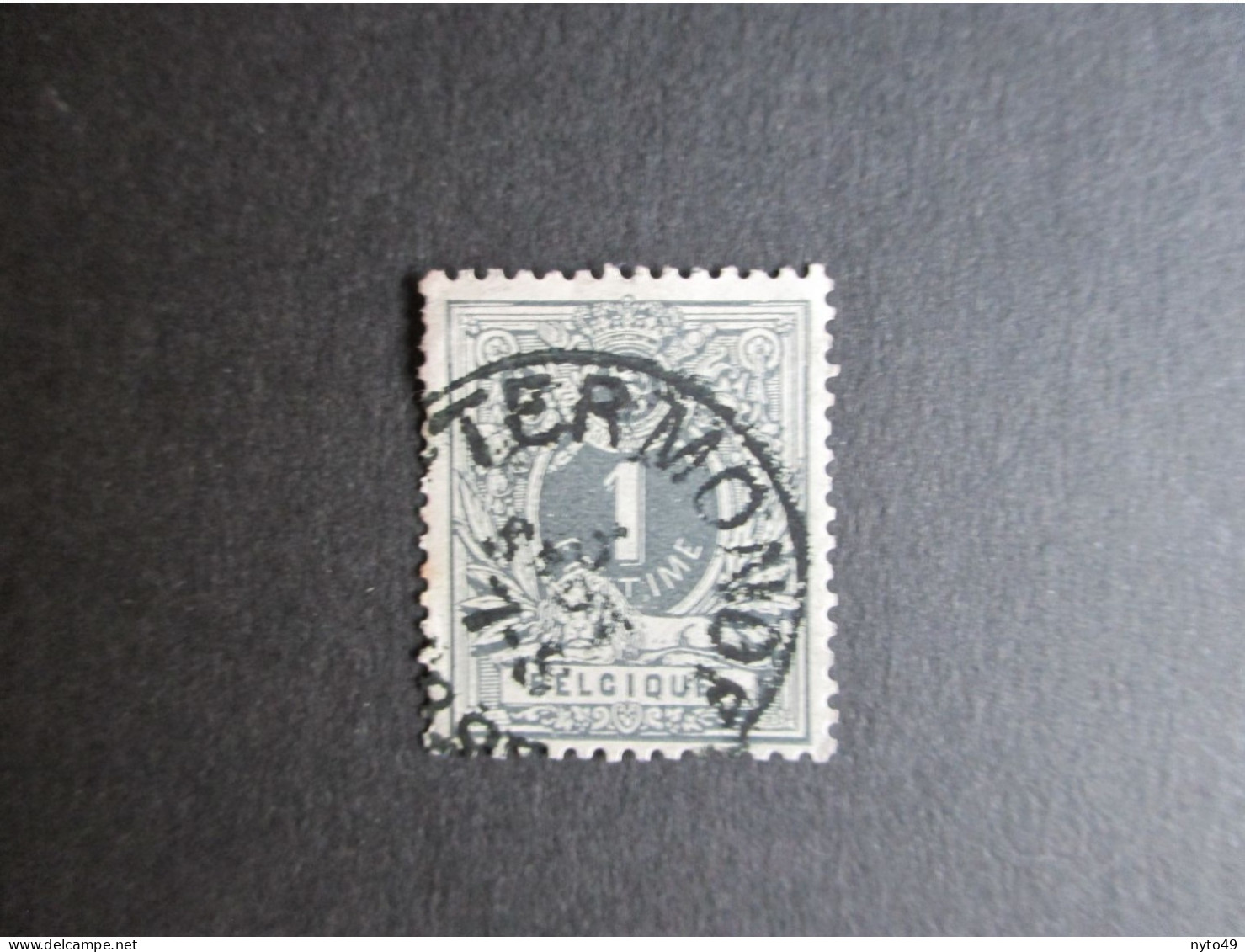 Nr 43 - Liggende Leeuw - Centrale Stempel Termonde - Coba + 2 - 1869-1888 Lion Couché