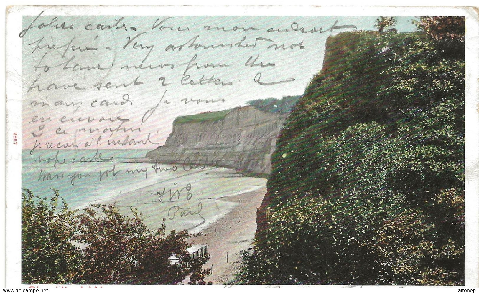 Shanklin : View From Foot Of Chine (Peacock Series) - Shanklin