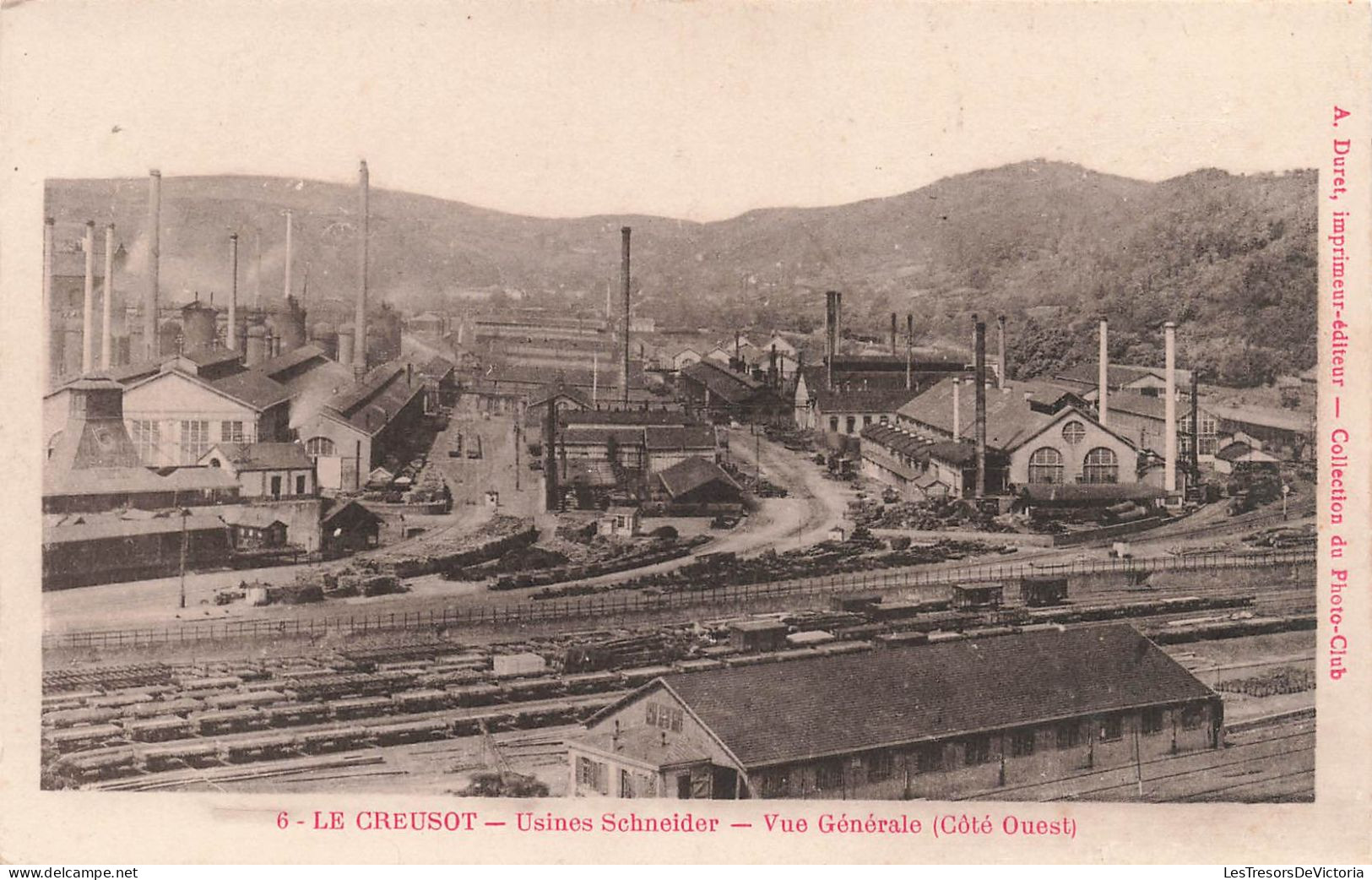 FRANCE - Le Creusot - Vue Générale Sur Les Usines Schneider - Côté Ouest - Carte Postale Ancienne - Le Creusot