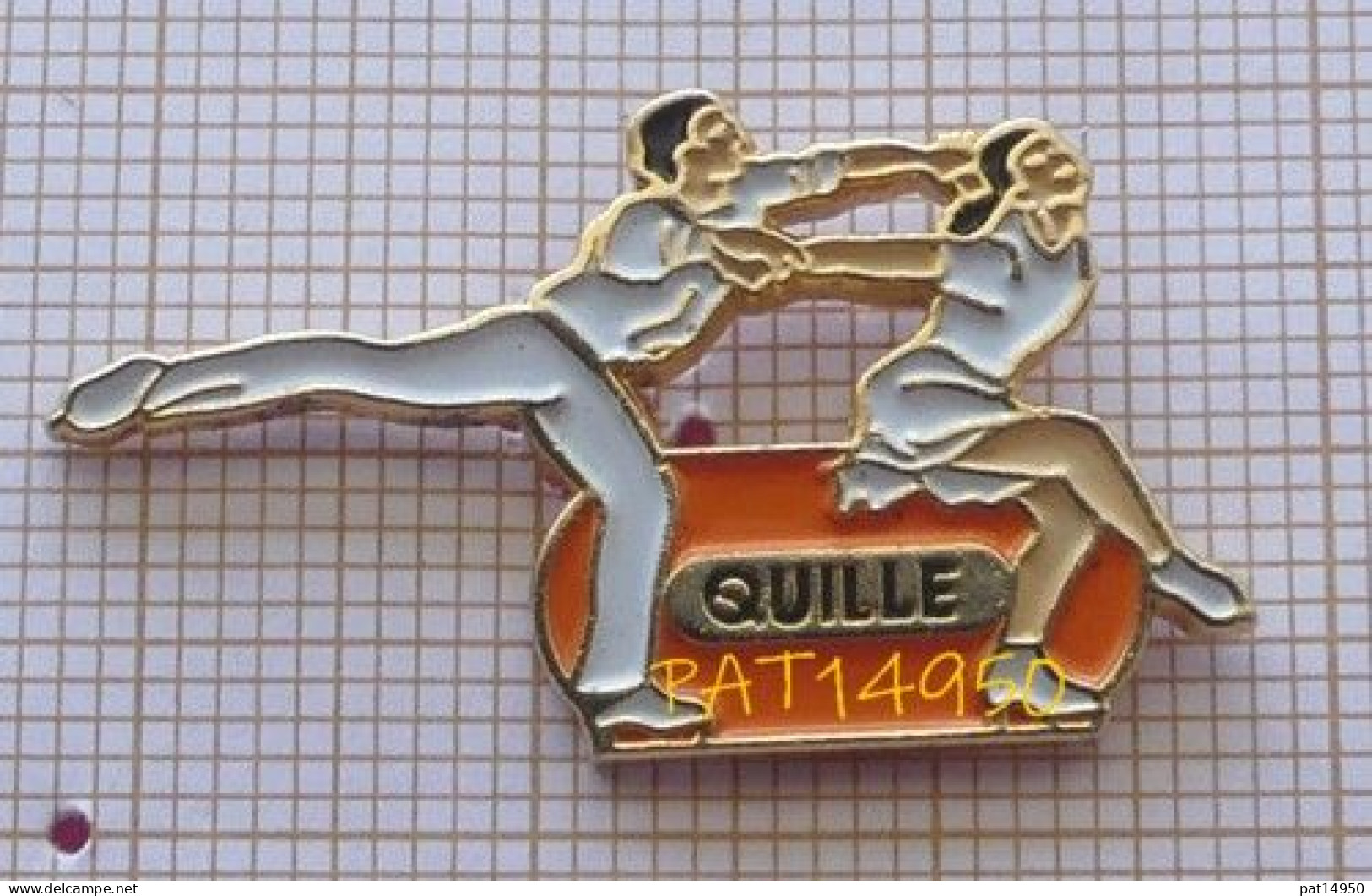 PAT14950 PATINAGE ARTISTIQUE COUPLE Sponsor QUILLE Groupe BOUYGUES - Patinage Artistique