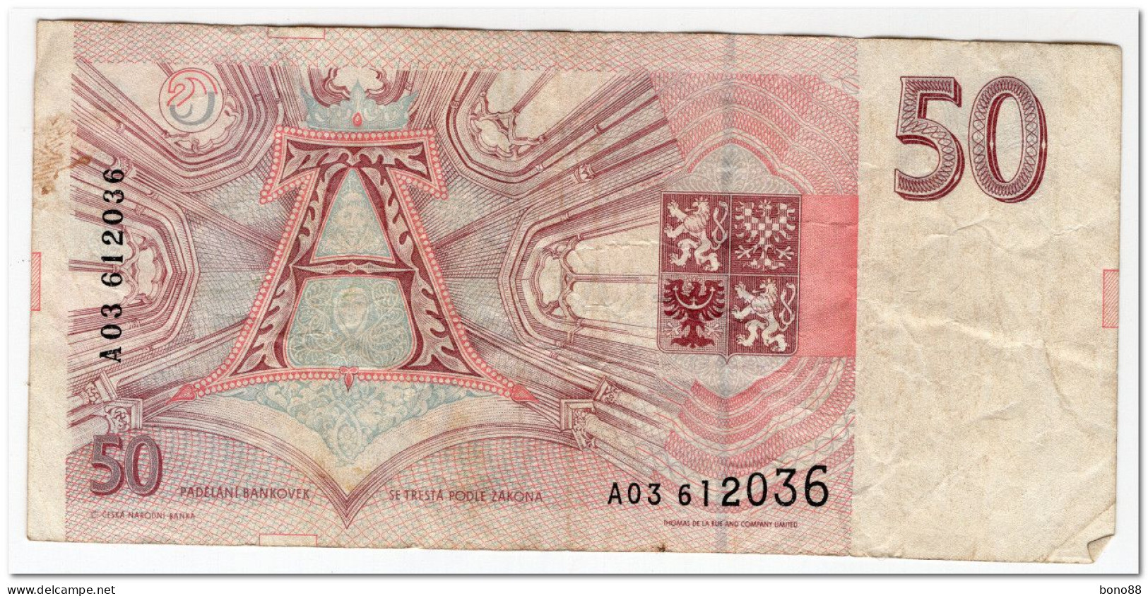 CZECH REPUBLIC,50 KORUN,1993,P.4,F - Tchécoslovaquie