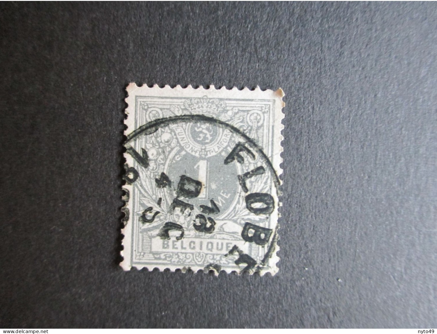 Nr 43 - Liggende Leeuw - Centrale Stempel Flobecq - Coba + 8 - 1869-1888 Lion Couché