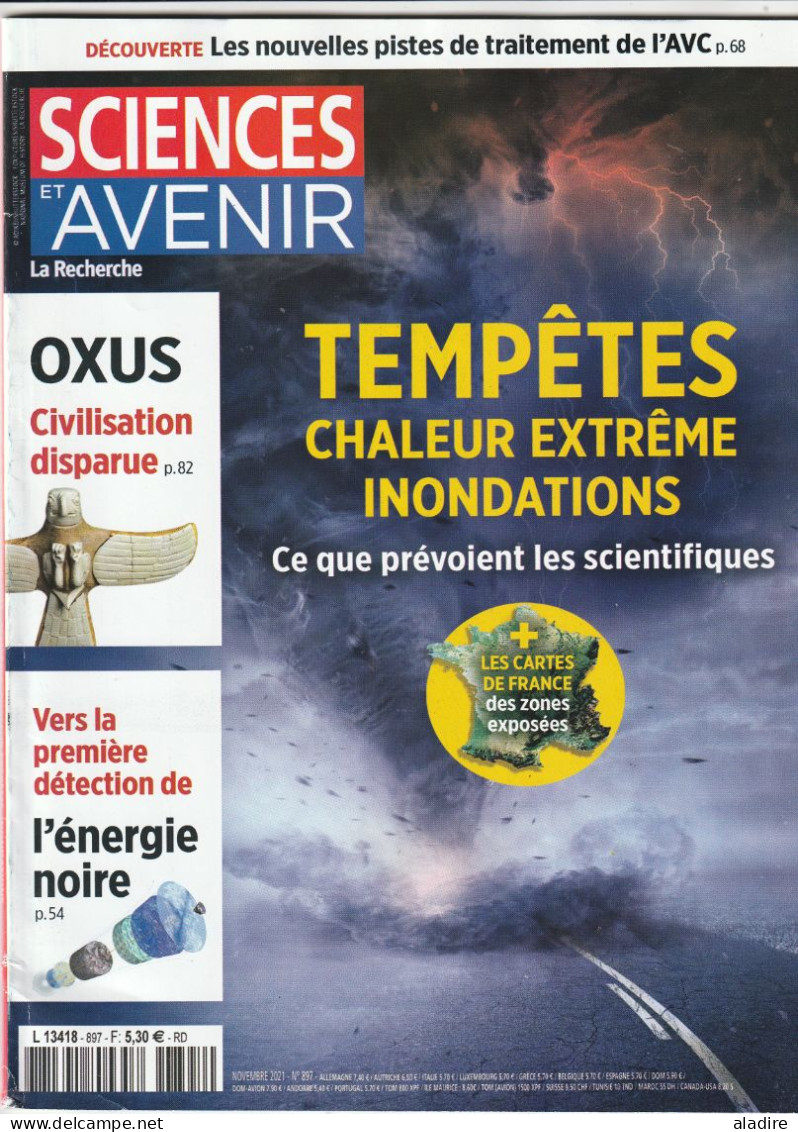 Tempêtes, Chaleur Extrême, Inondations - Prévisions Des Scientifiques ... SCIENCES Et AVENIR € 1.00 - Ciencia