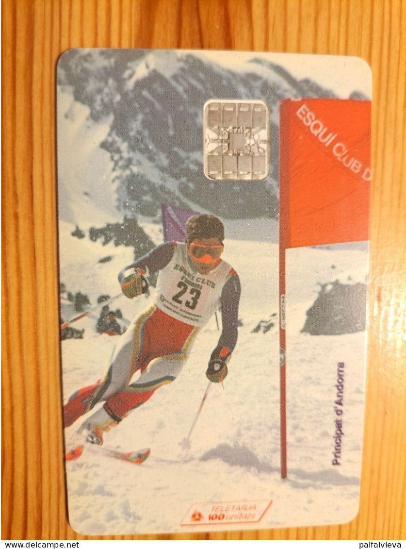 Phonecard Andorra - Skiing - Andorra