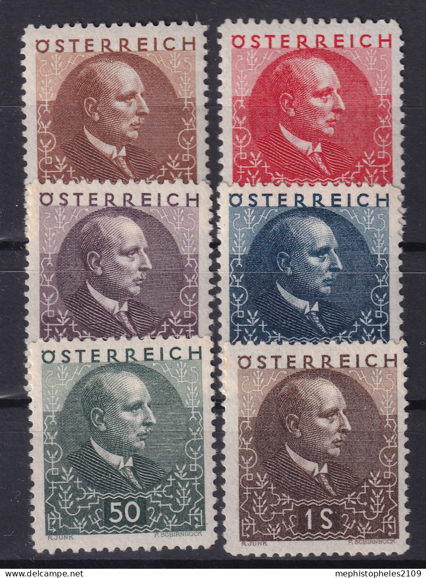 AUSTRIA 1930 - MNH - ANK 512-517 - Nuovi