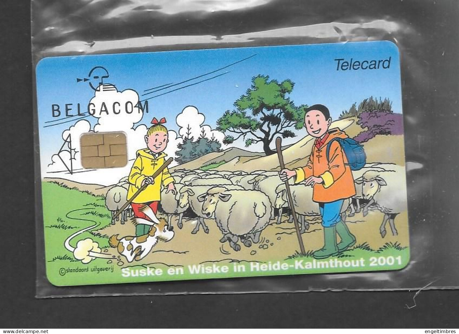 2001 BELGACOM  TELEFOON KAART _ Suske En Wiske - Kalmthout 2001 (Rare ????) - See Scan - Con Chip