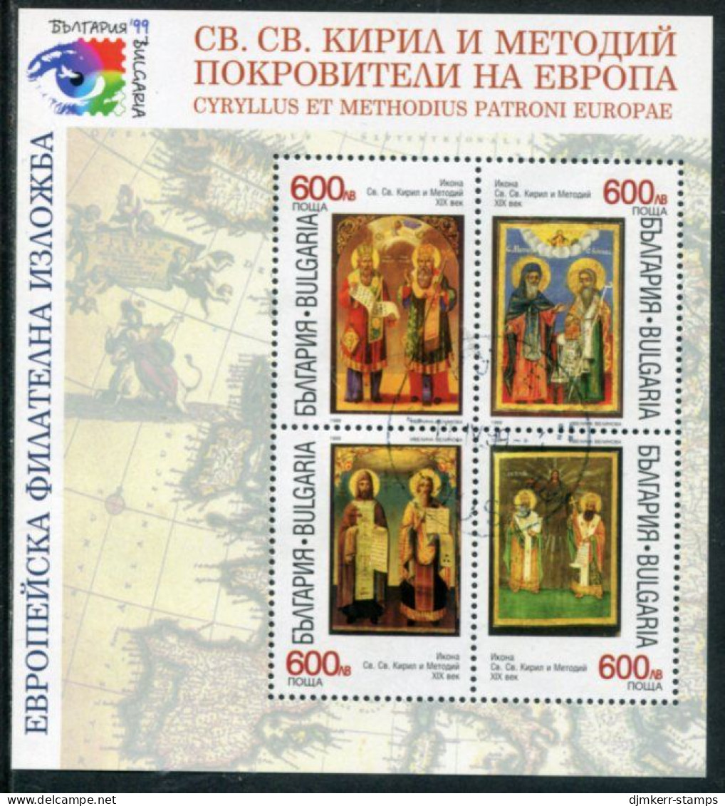 BULGARIA 1999 Cyril & Methodius Block Used..  Michel Block 238 - Usati