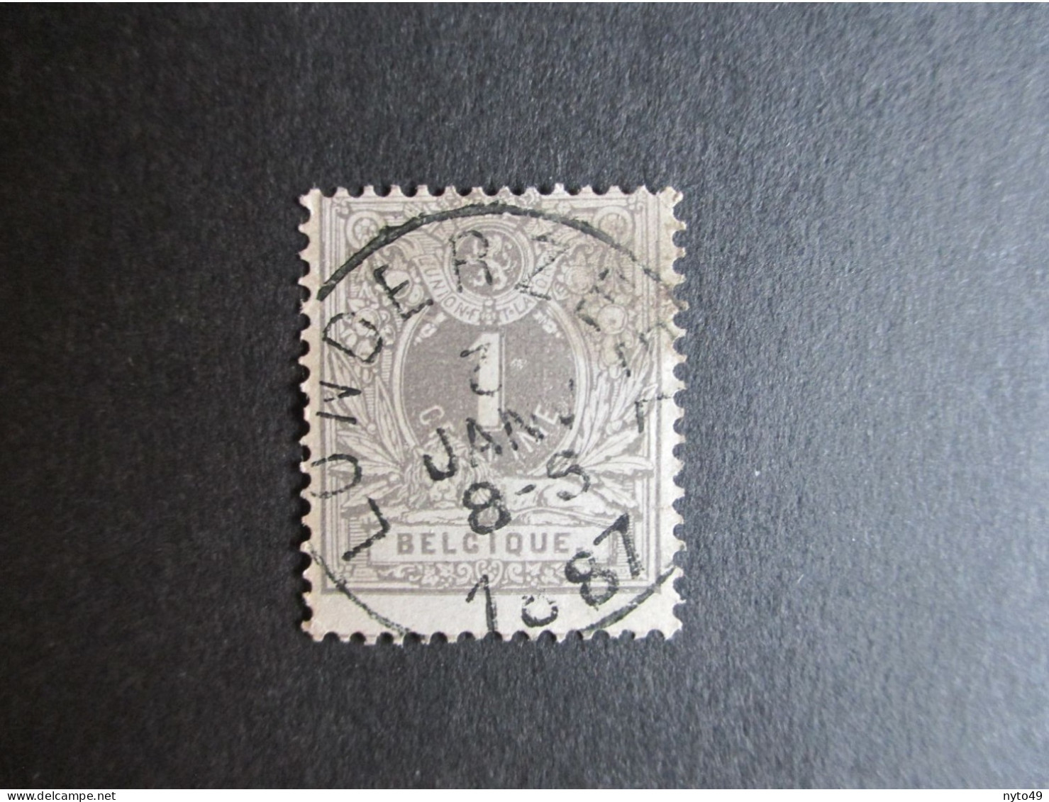 Nr 43 - Liggende Leeuw - Centrale Stempel Londerzeel - Coba + 8 - 1869-1888 Lying Lion