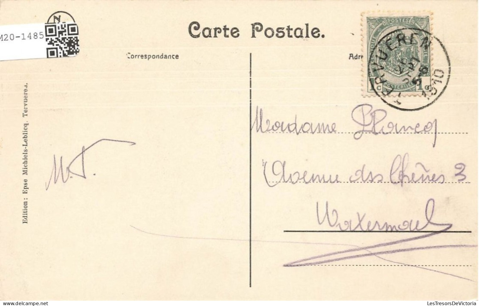 BELGIQUE - Tervueren - Parc De Tervueren - Musée Au Congo - Carte Postale Ancienne - Tervuren